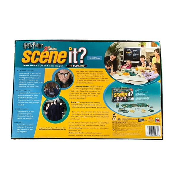 HARRY POTTER Scene it? 2nd Edition The DVD Game EUC 100% COMPLETE! - Picture 5 of 8